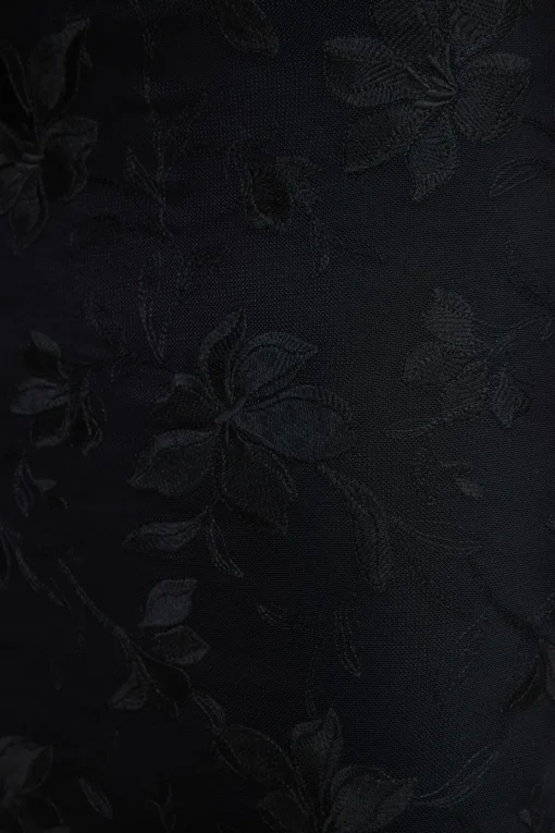 Dynamite Alana Embroidered Midi Skirt Black Cheap