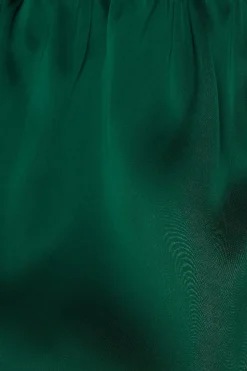 Dynamite Bare Peplum Satin Top Green Cheap