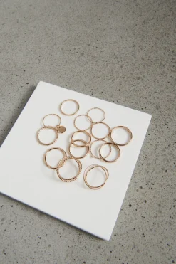 Dynamite Delicate Rings Multi-Pack Yellow Best Sale