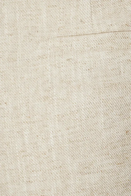 Dynamite Delta Tailored Linen Shorts Brown Fashion