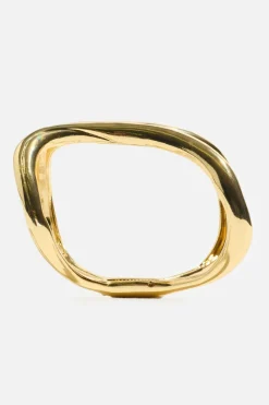 Dynamite Double Curved Cuff Bracelet Yellow Shop