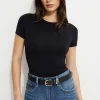 Dynamite Drea Jersey Crewneck T Shirt Black Best Sale