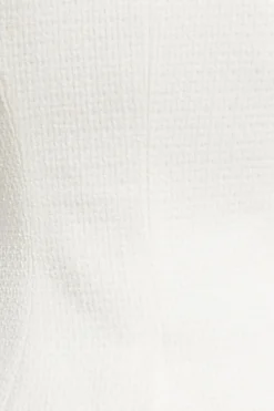 Dynamite Emery Flyaway Vest White Flash Sale