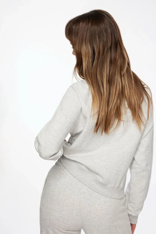 Dynamite French Terry Graphic Sweatshirt Gray Best