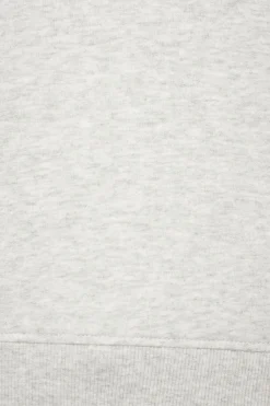 Dynamite French Terry Polo Sweatshirt Gray Clearance