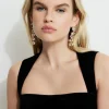 Dynamite Gem Drop Earrings White Outlet