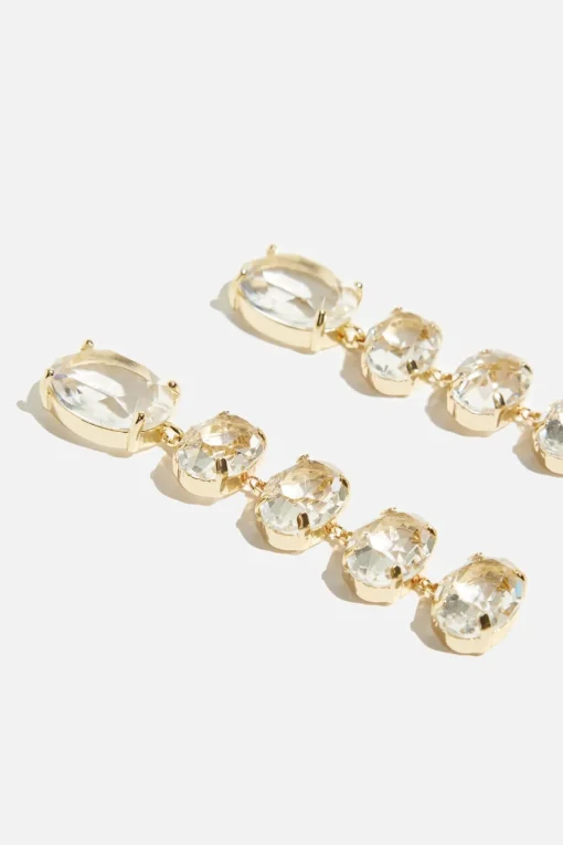 Dynamite Gem Drop Earrings White Outlet