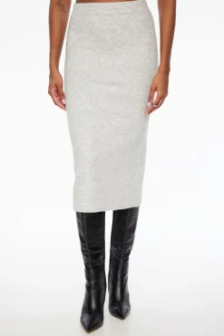 Dynamite Heavenlyarn™ Midi Skirt Gray Shop