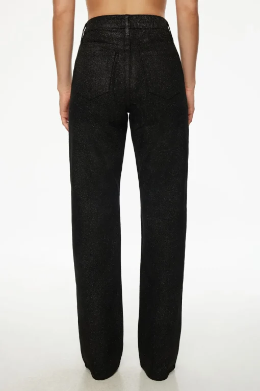 Dynamite Heidi Glitter Wide Leg Jeans Black Online
