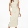 Dynamite Jacquard Floral Maxi Dress White Best