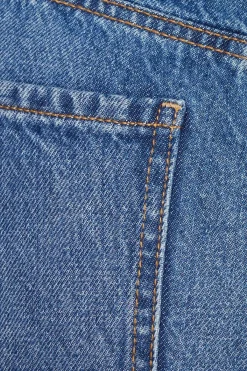 Dynamite Justina Straight Leg Cuffed Jeans Blue Best Sale