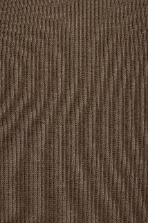 Dynamite Micro Halter Ribbed Top Brown Sale