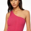 Dynamite One Shoulder Tank Top Pink Shop