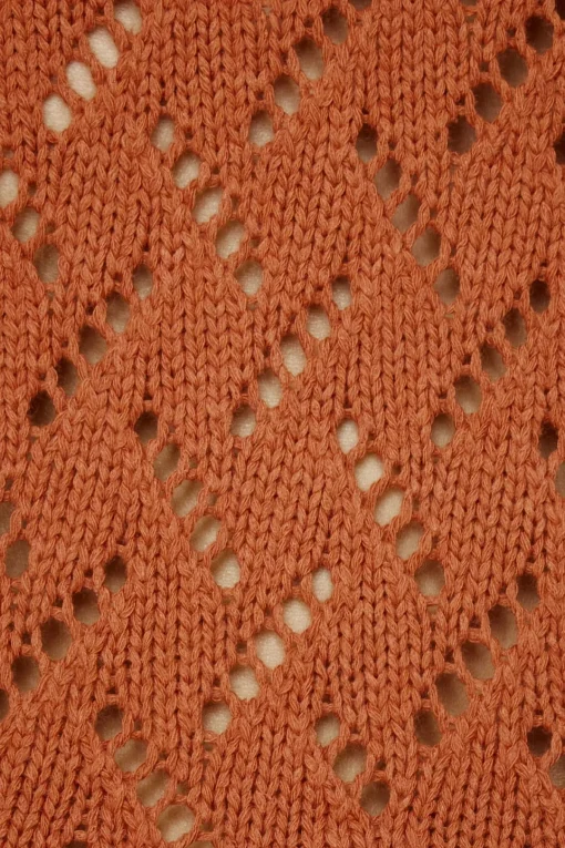 Dynamite Open Knit V-Neck Maxi Dress Brown Cheap