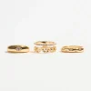 Dynamite 4-Pack Chain Link & Star Rings White Best