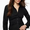 Dynamite Pleated Midi Shirt Black Best