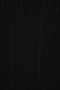 Dynamite Pointelle Babydoll Tank Top Black Clearance