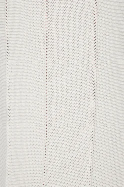 Dynamite Pointelle Wide Leg Pants White Fashion