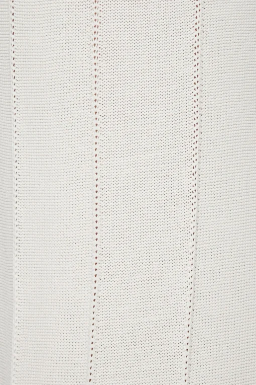 Dynamite Pointelle Wide Leg Pants White Fashion