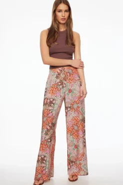 Dynamite Rafaelle Wide Leg Pants Brown Cheap