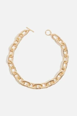 Dynamite Roped Chain Link Necklace Yellow Shop
