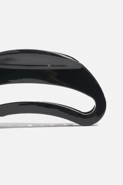 Dynamite Rounded Acetate Claw Hair Clip Black Cheap