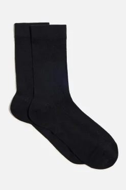 Dynamite Semi Sheer Crew Socks Black Online