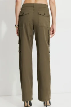 Dynamite Straight Leg Cargo Pants Green Online