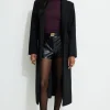 Dynamite Tailored Single Breasted Coat Black Cheap